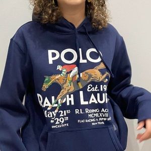 Ralph Lauren- Navy blue polo hoodie